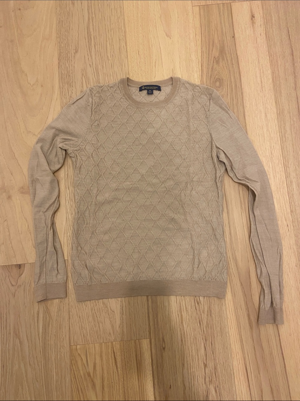 Brooks Brothers Womenβs Diamond-Knit Crewneck Sweater